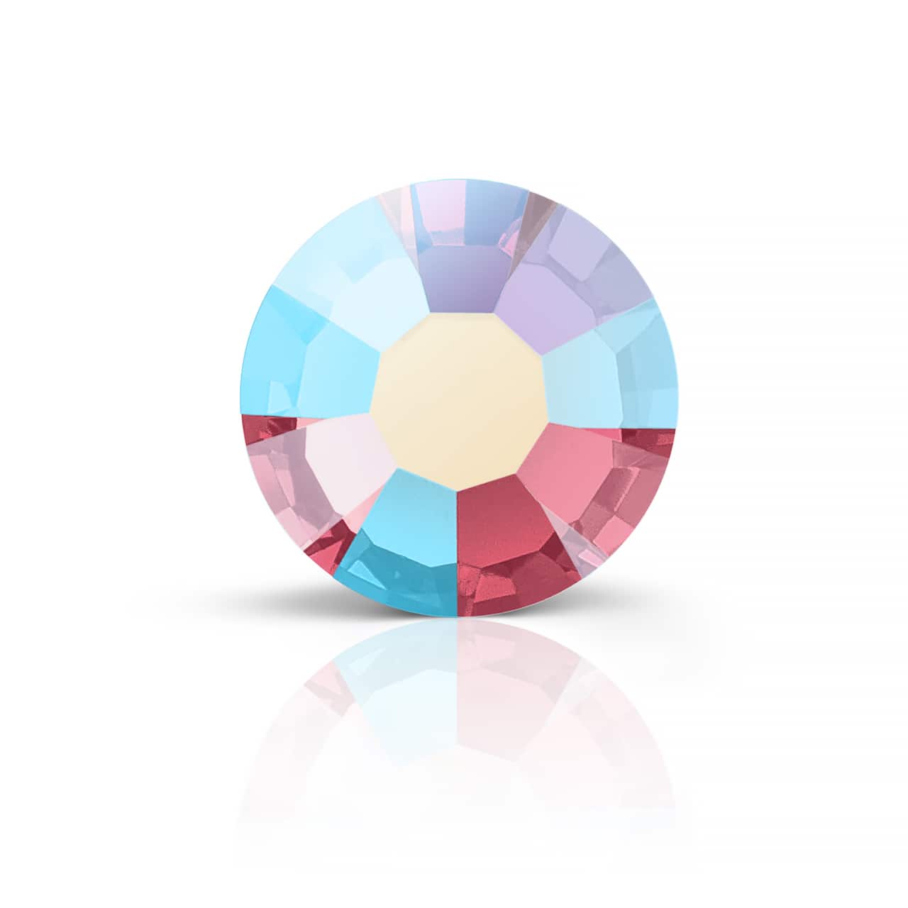 Preciosa MAXIMA SS20 Aurora Borealis Flatback Czech Crystals, 144ct.